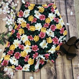 NIGHT Garden Midi Skirt